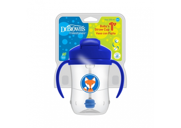 Dr Brown's Baby’s First Straw Cup - Blue