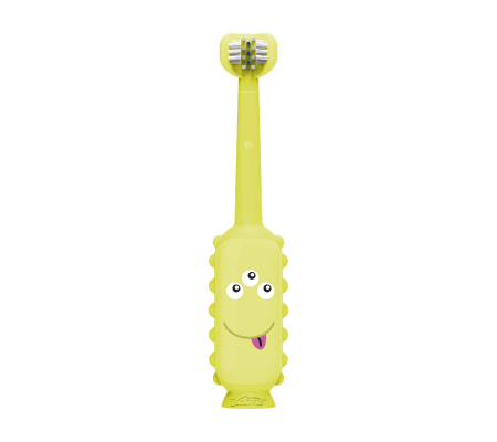 Dr Brown's ToothScrubber™ Toddler Toothbrush, Monster, Green, 1-Pack