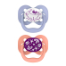 Dr Brown's Advantage Pacifier Glow in the Dark - Stage 1 Pink 0-6M 2PK
