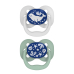Dr Brown's Advantage  Glow Pacifier - Stage 1 Blue 0-6m 2PK