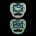 Dr Brown's Advantage  Glow Pacifier - Stage 1 Blue 0-6m 2PK