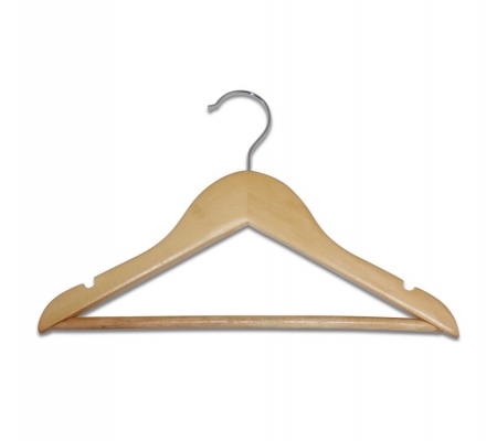 Sirocco Kids Natural Wooden Hangers (set of 5)