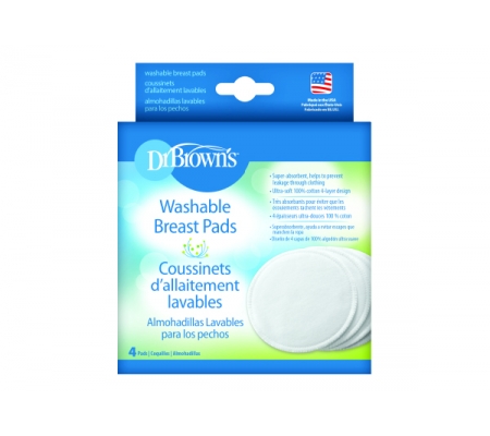 Dr. Brown's® Washable Breast Pads, 4 Count