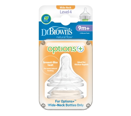 Dr Brown's Options+ Level 4 (9M+) Twin Pack